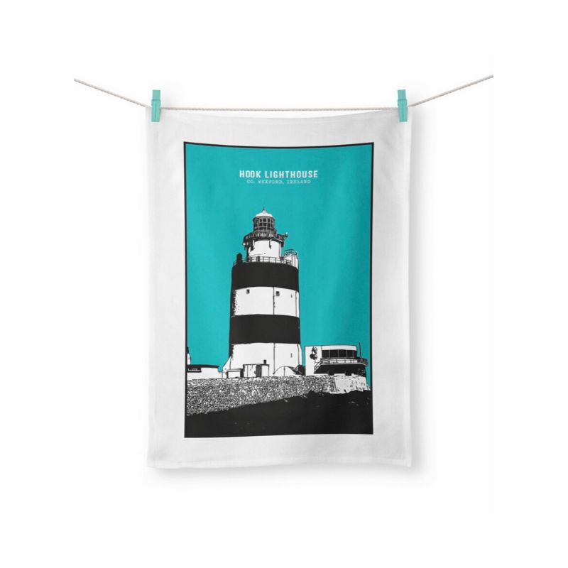 Hook Lighthouse Tea Towel